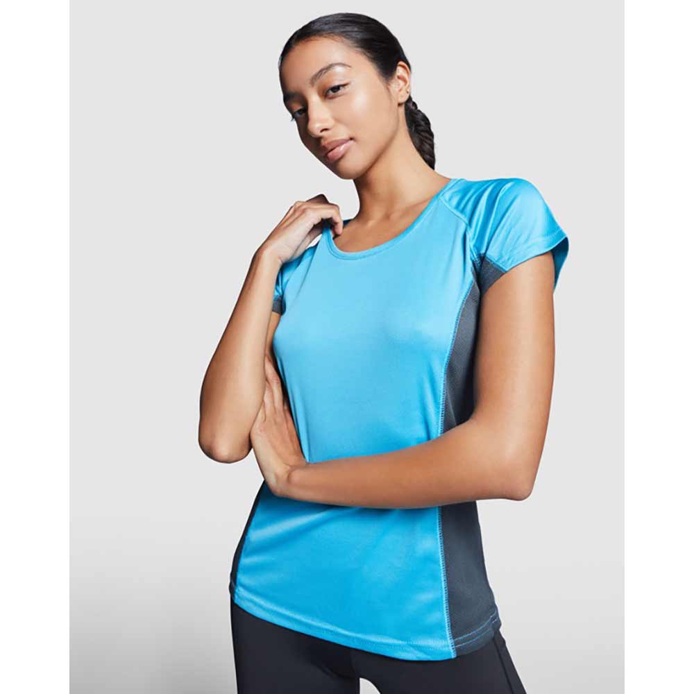 Shanghai T Shirt Sport dam Fluor Green, Svart
