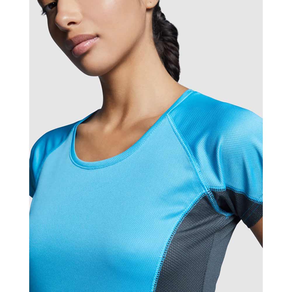 Shanghai T Shirt Sport dam Fluor Green, Svart