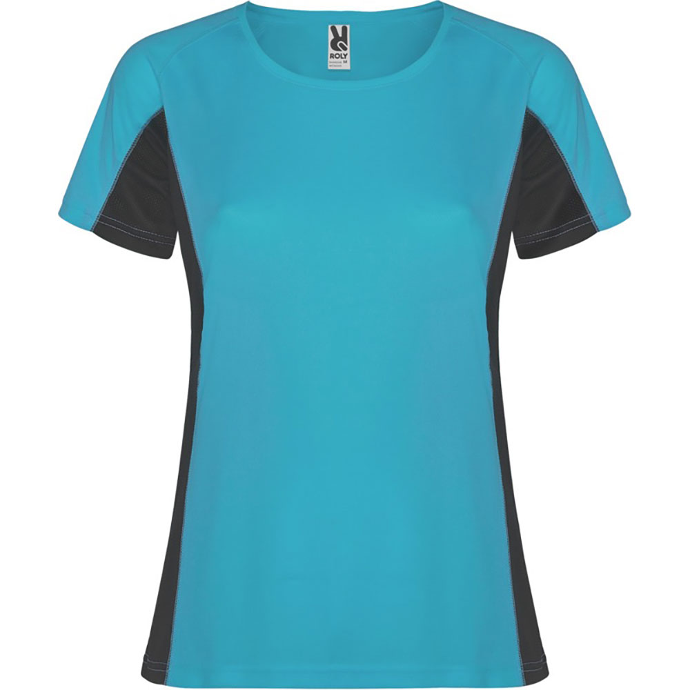 Shanghai T Shirt Sport dam Turkos, Dark Lead