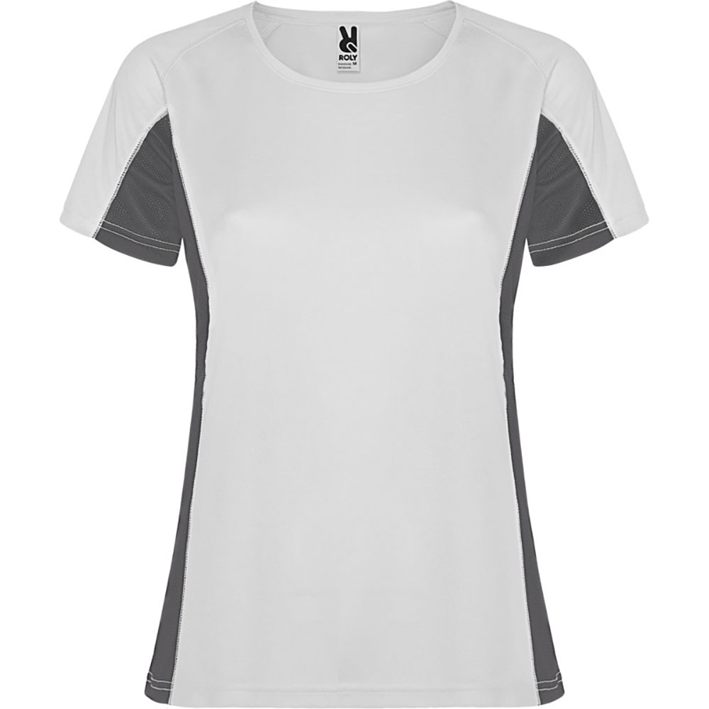 Shanghai T Shirt Sport dam Vit, Dark Lead