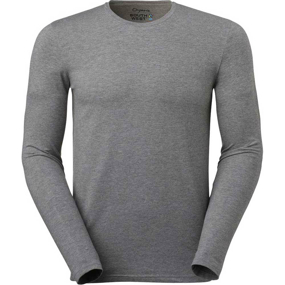 T-shirt Leo L/S Stretch Herr OCS M Greym