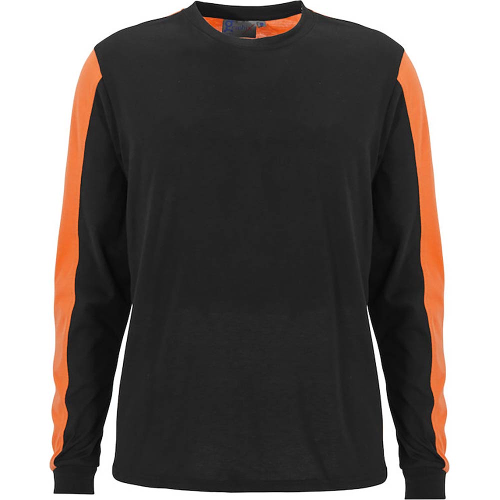 T-shirt Messina L/S Svart/orange