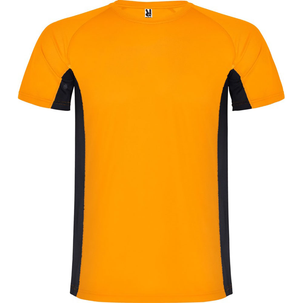 Shanghai T Shirt Sport herr Fluor Orange, Svart