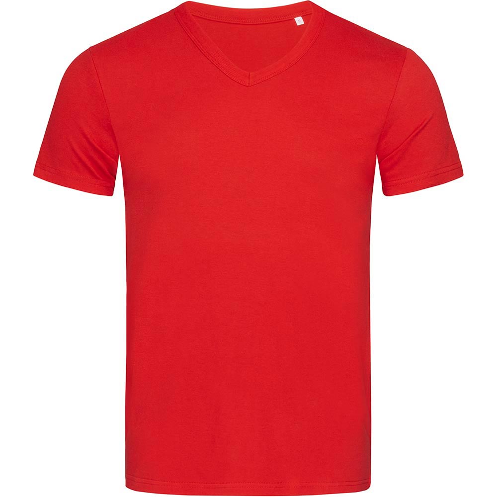 Stedman t-shirt Ben V-neck Crimson Red