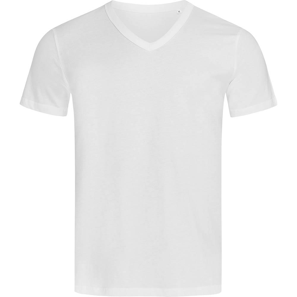 Stedman t-shirt Ben V-neck vit