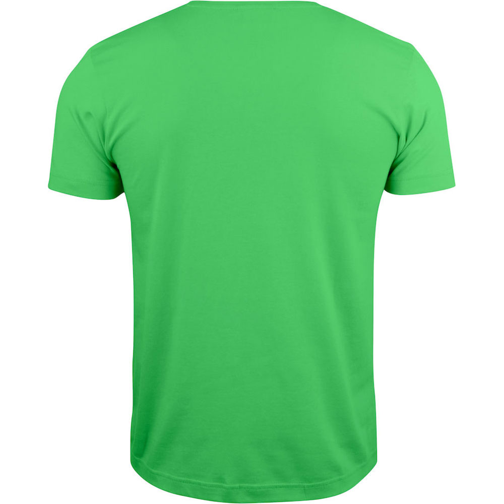 T-Shirt Basic T V-neck apple green