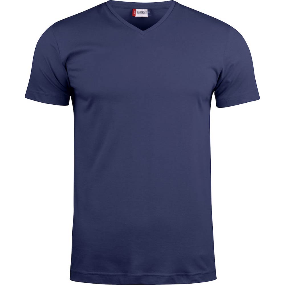 T-Shirt Basic T V-neck mörk marin