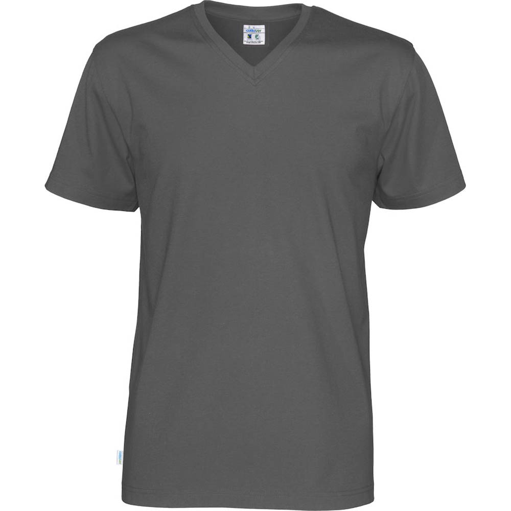 T-Shirt V-Neck Man Charcoal