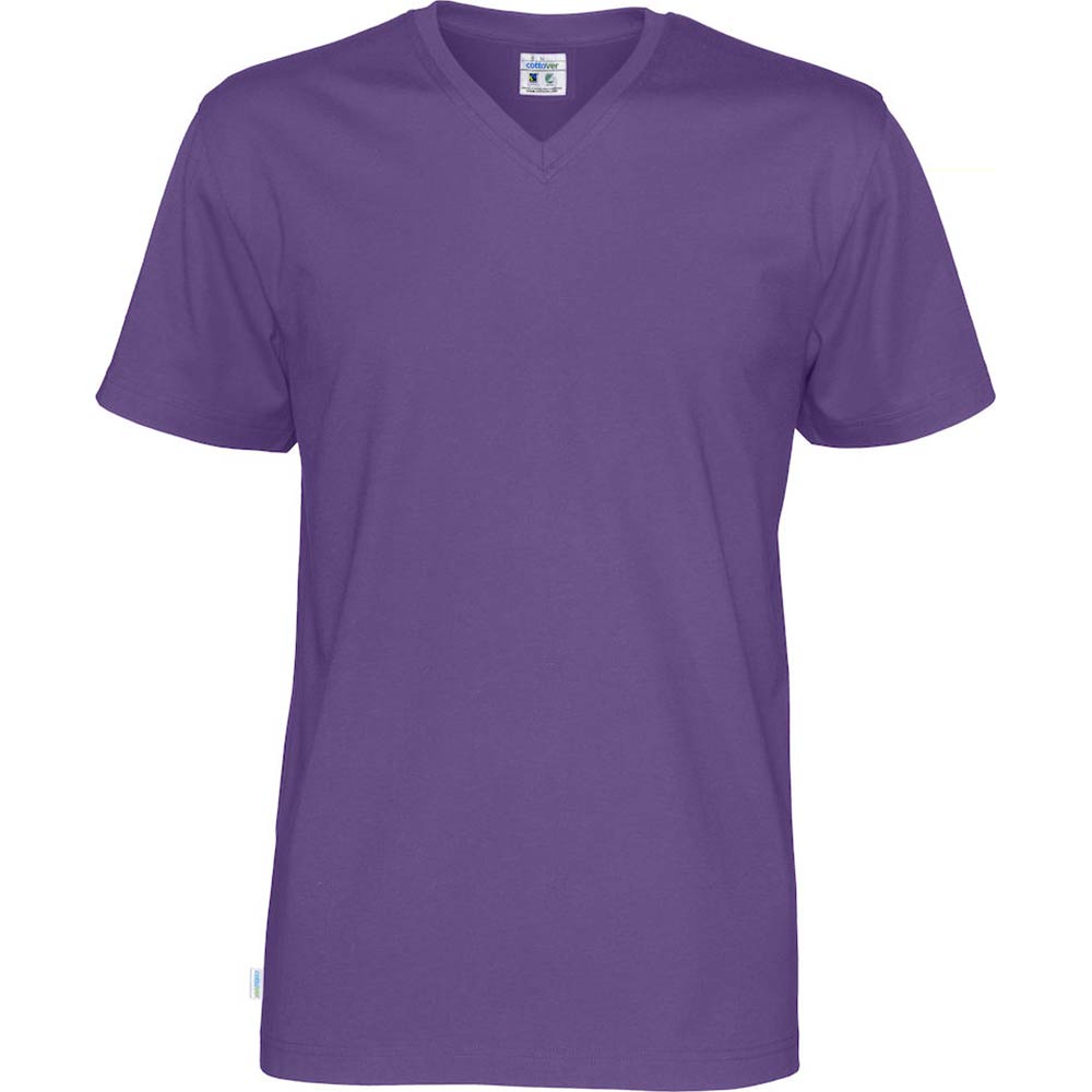 T-Shirt V-Neck Man Purple