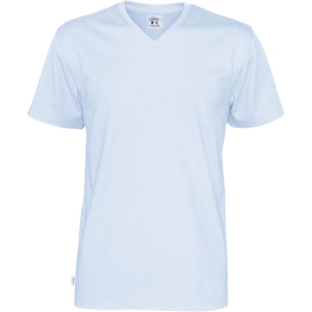 T-Shirt V-Neck Man Sky blue 