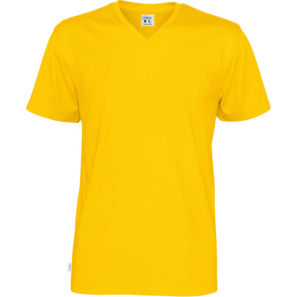 T-Shirt V-Neck Man Yellow