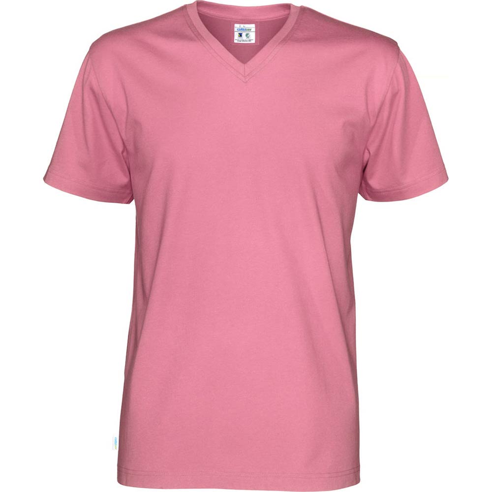 T-Shirt V-Neck Man rosa