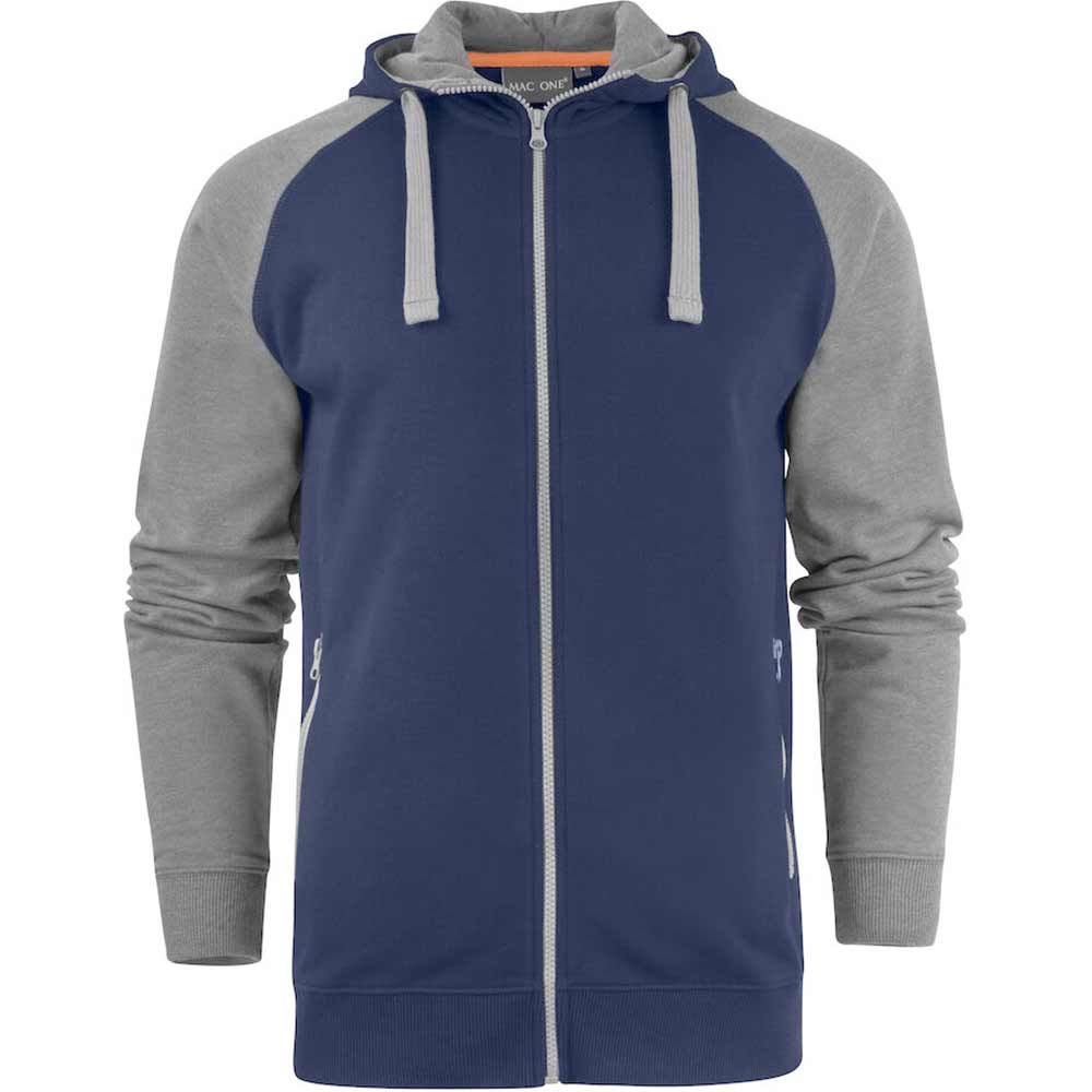 MacOne Chris Hoodie Navy Marin/Gråmelerad