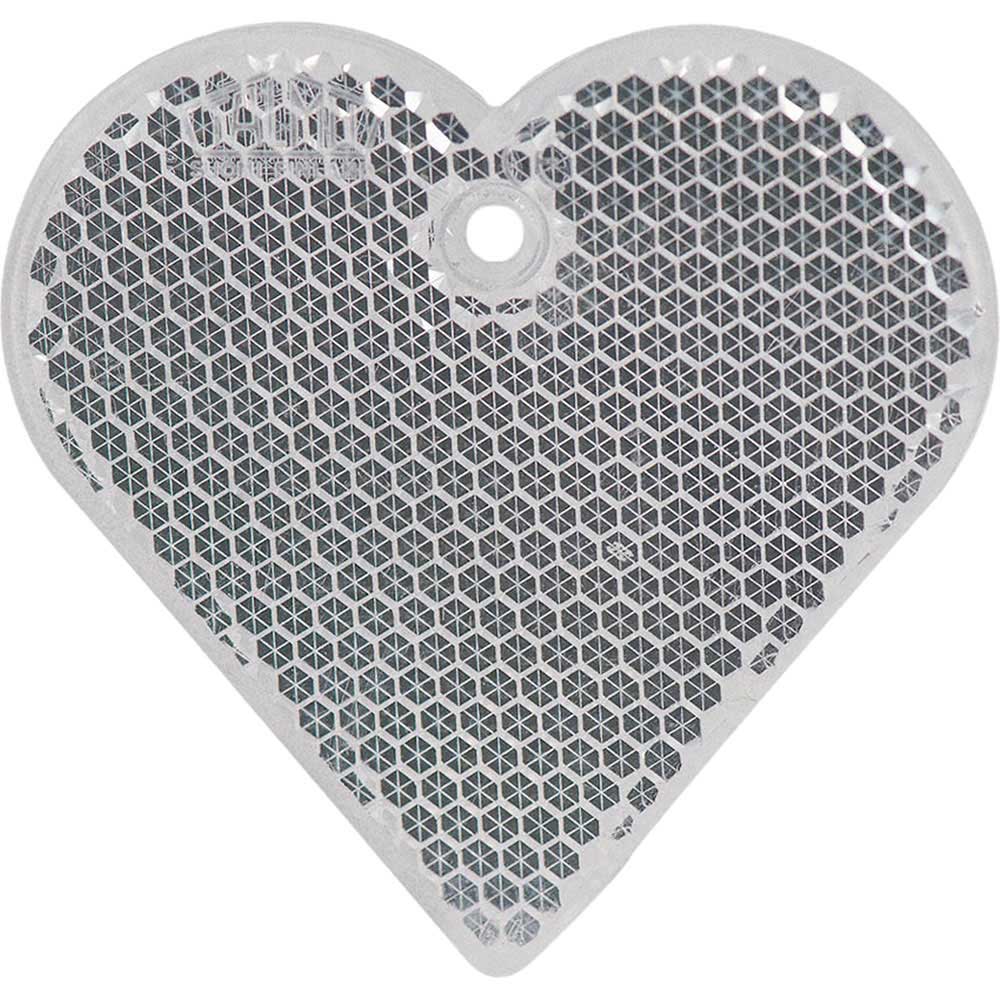 Reflexbricka Hjärta vit