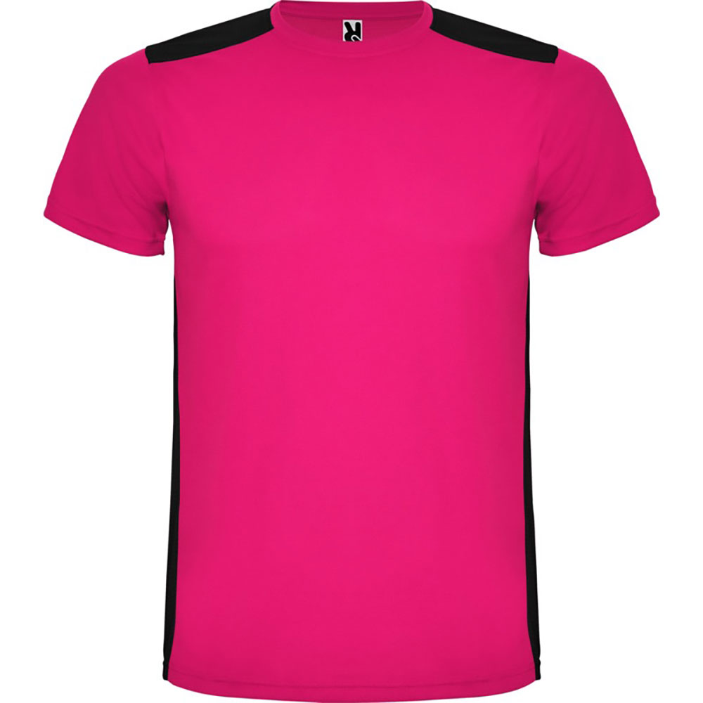 Detroit unisex sport T shirt Fuchsia, Svart