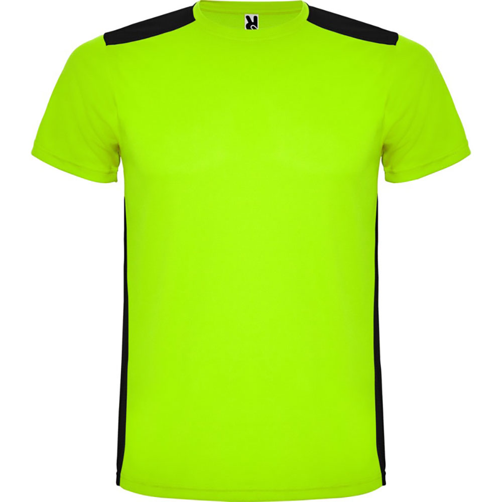 Detroit unisex sport T shirt Limegrön, Svart
