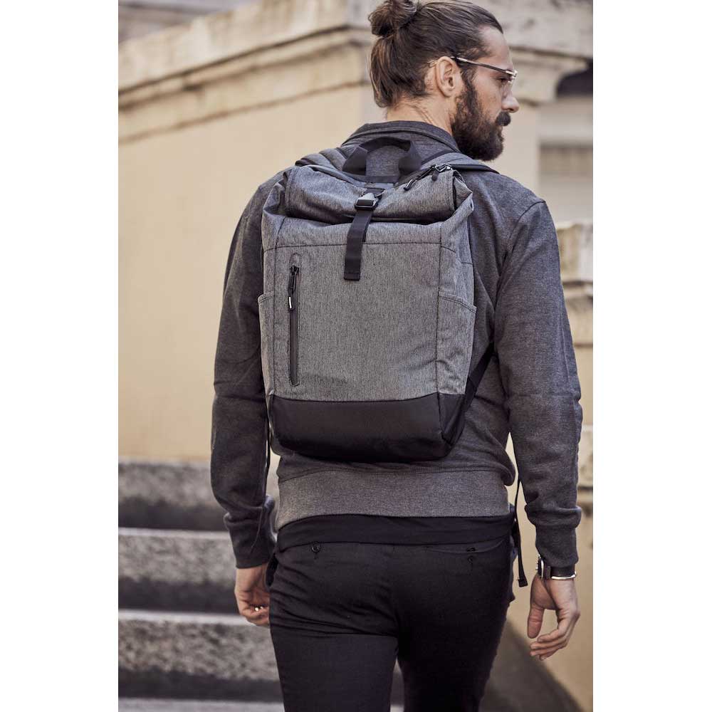 Clique Roll-Up Backpack antracitmelerad