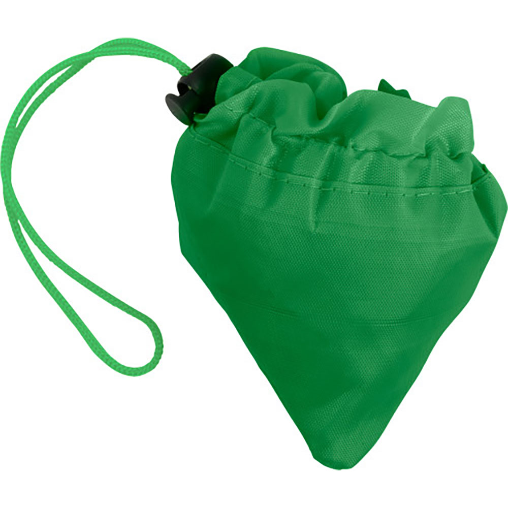 Vikbar shoppingkasse i polyester grön