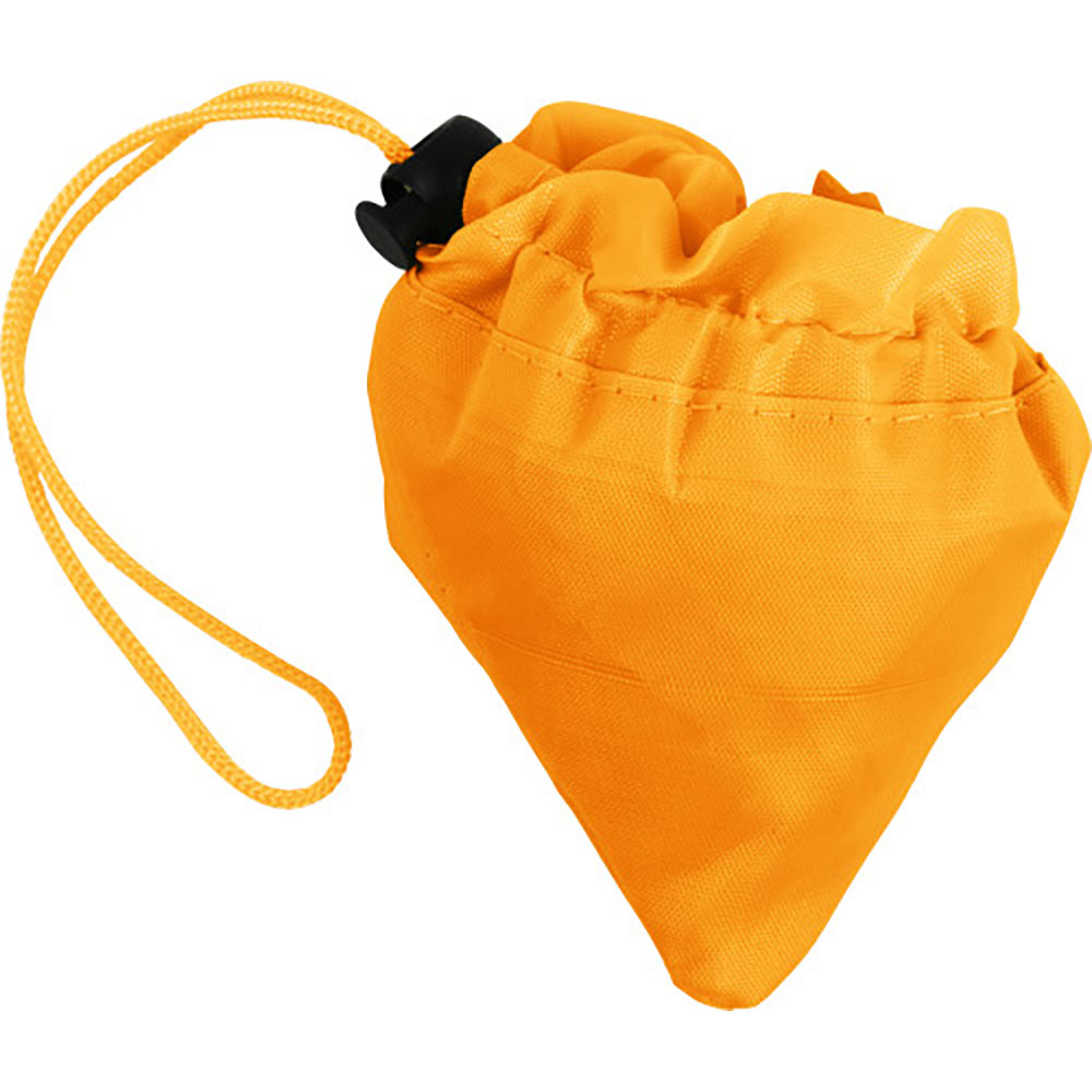 Vikbar shoppingkasse i polyester orange