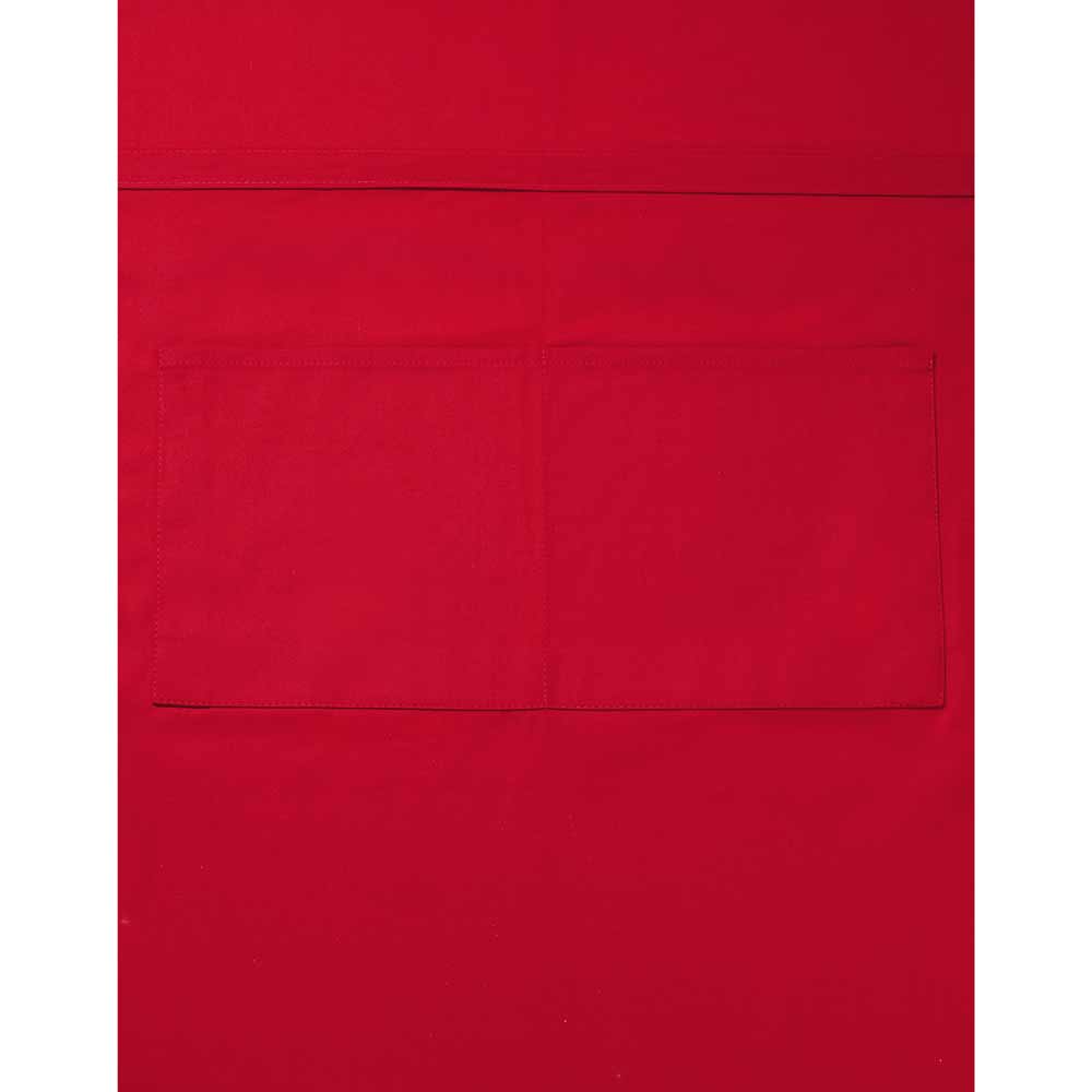 Brussels Short Bistro Apron with Pocke Burgundy